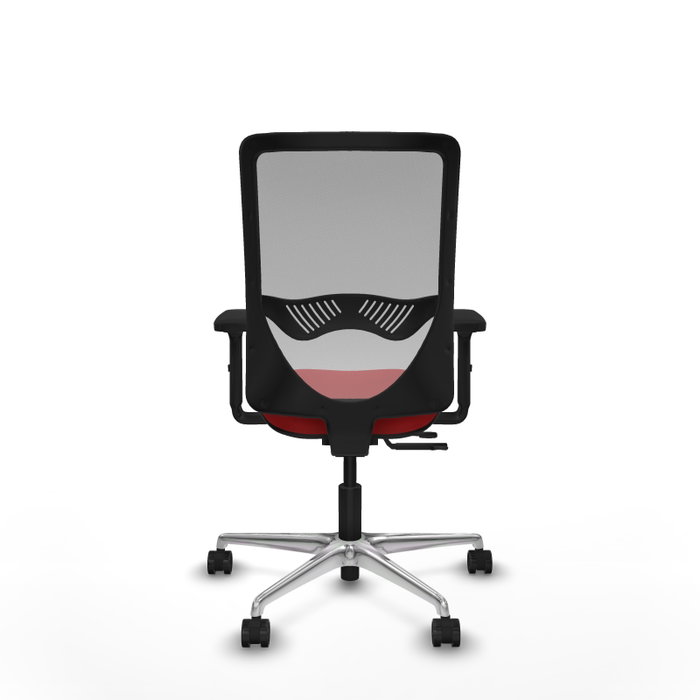 PIQUERAS Y CRESPO Silla de oficina Zulema con mecanismo Sincro/Traslack, Rojo y Gris PIQUERAS Y CRESPO Silla de oficina Zulema con mecanismo Sincro/Traslack, Rojo y Gris
