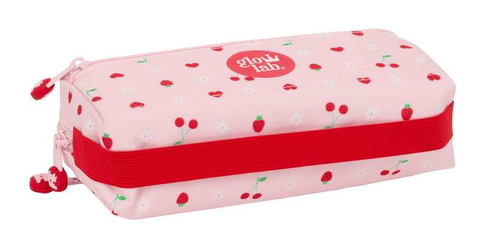 Glowlab Portatodo Triple Pequeño con Goma Elástica 22 cm "Frutitas" 22x8.5x6 cm Glowlab Portatodo Triple Pequeño con Goma Elástica 22 cm "Frutitas" 22x8.5x6 cm
