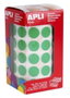 Apli Gomets Autoadhesivos Circulares 10,5mm Verde Rollo de 5192 Unidades