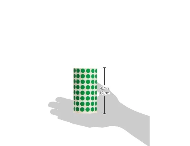 Apli Gomets Redondos 10,5 mm Verde Rollo de 5192 Unidades