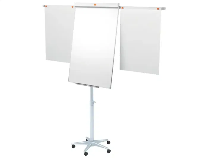 Nobo Pizarra de Conferencia Blanca Nano Clean Móvil Brazos Extensibles 1000x700 mm