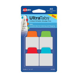 AVERY Zweckform UltraTabs Mini Haftmarker farbsortiert 40 Blatt
