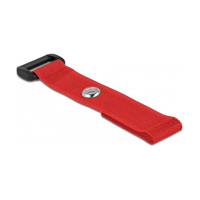 DeLOCK Bridas de cable con lazo y ojal 150 x 20 mm rojo (5 piezas)