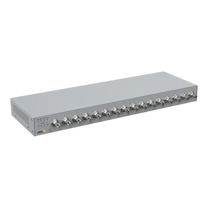 Axis AXIS P7316 02037-003 Codificador de Vídeo 16 Canales, Resolución 4K 3840x2160, H.265, PTZ, SFP, Audio Bidireccional, para Cámaras Analógicas