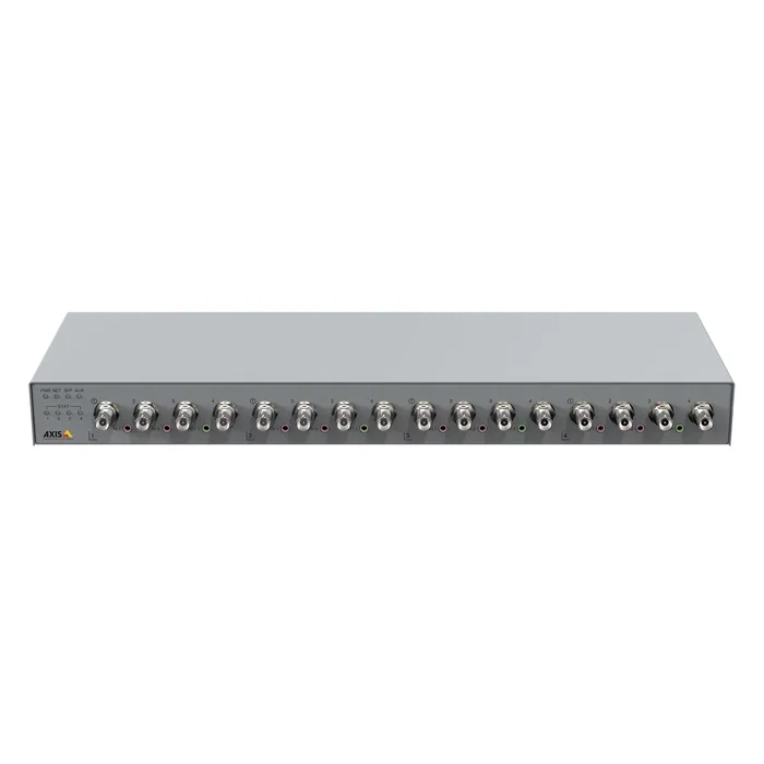 Axis AXIS P7316 02037-003 Codificador de Vídeo 16 Canales, Resolución 4K 3840x2160, H.265, PTZ, SFP, Audio Bidireccional, para Cámaras Analógicas
