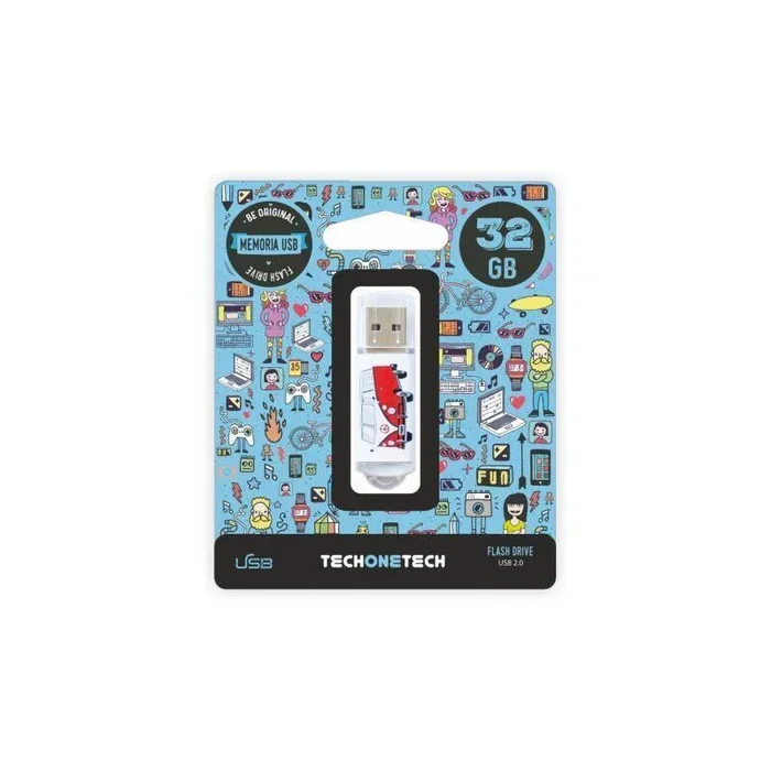 Tech One Tech Pendrive USB 2.0 32GB Camper Van - Be Original Collection