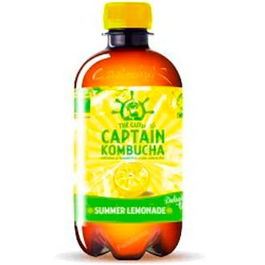 CAPTAIN Kombucha Limonada de Verano Bebida Fermentada Vegana Sin Gluten 400 Ml