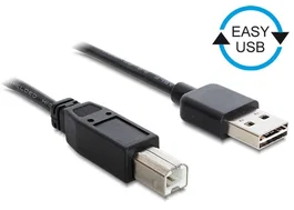 Delock Cable USB 2.0 A a B Macho/Macho 1 m Negro