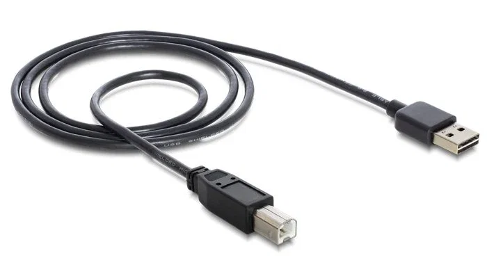 DeLOCK Cable USB 2.0 A a B de 1 m, Negro