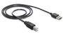 DeLOCK Cable USB 2.0 A a B de 1 m, Negro