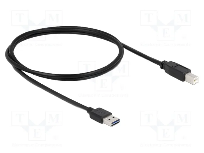 Delock Cable USB 2.0 A a B Macho/Macho 1 m Negro