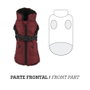 Nayeco Chaqueta con Arnés Rojo 30 cm para Perro, Chaleco Abrigo Impermeable y Reflectante