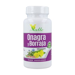 El Valle Aceite de Onagra, Borraja y Vitamina E - 120 Cápsulas. Complemento Alimenticio