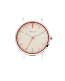 Watxandco WXCA3014 Reloj para Mujer Plateado con Esfera Dorada