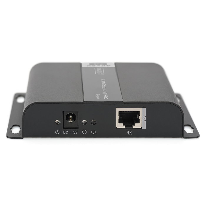 Digitus Extensor HDMI 4K sobre CAT/IP PoE Receptor AV 3840x2160 Pixeles 120m Alámbrico Negro