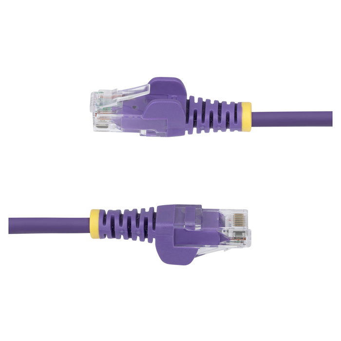 StarTech.com Cable de Red Ethernet CAT6 Slim Púrpura 3m RJ45 Snagless 28AWG PoE++ 100W