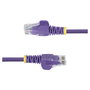 StarTech.com Cable de Red Ethernet CAT6 Slim Púrpura 3m RJ45 Snagless 28AWG PoE++ 100W