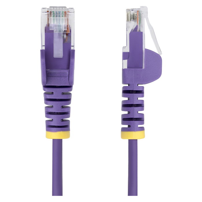 StarTech.com Cable de Red Ethernet CAT6 Slim Púrpura 3m RJ45 Snagless 28AWG PoE++ 100W