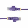 StarTech.com Cable de Red Ethernet CAT6 Slim Púrpura 3m RJ45 Snagless 28AWG PoE++ 100W