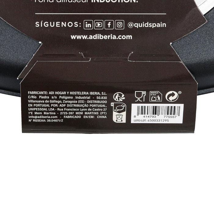 Quid Asador Cuadrado Ebano 28 cm Quid Asador Cuadrado Ebano 28 cm