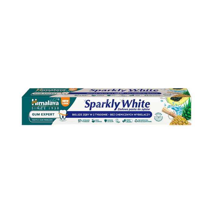 Himalaya Dentífrico Pasta de Dientes Blanqueador 75 ml - Acción Contra Manchas y Placa, Reduce Sangrado de Encías, 12h Protección Himalaya Dentífrico Pasta de Dientes Blanqueador 75 ml - Acción Contra Manchas y Placa, Reduce Sangrado de Encías, 12h Protección