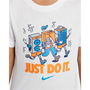 Camiseta de Manga Corta Infantil Nike Nkb Music Boxy Pals Ss Tee Blanco