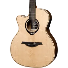 LAG Guitarra Acústica Auditorium Hyvibe H2 30 A/E Cutaway para Zurdos