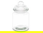 Vivalto Tarro Redondo Liso Tapa Cristal 250 ml Vidrio Transparente 8 x 13 x 8 cm (Set de 24)