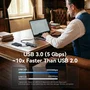 Vention Docking Station 6 en 1 USB-C THJHB Gris