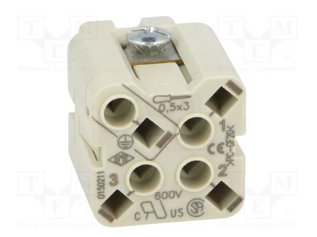 ILME CKSF03 Conector HDC Hembra de 4 Pines
