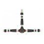 DeLOCK Conector de cable en forma de T para exteriores 2 pines IP68 negro