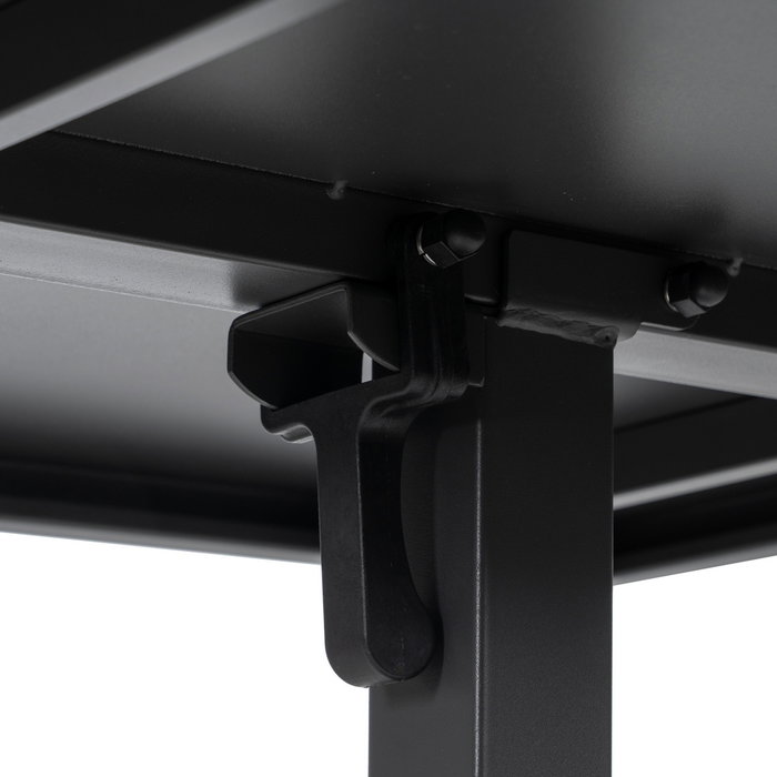 Mesa Auxiliar Plegable Antracita Acero 70 X 70 X 74 cm