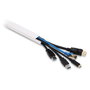 DeLOCK 22086 Canaletas autoadhesivas con tapa deslizante 24 x 14 mm - Pack de 2 unidades