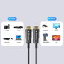 Unitek Cable de fibra óptica HDMI 2.0 AOC 4K 60Hz de 12 m