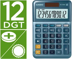 Casio Calculadora de Oficina Sobremesa Azul MS-120EM