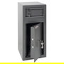 Phoenix SS0992KD Caja Fuerte de Superficie para Dinero, 250 x 250 x 600 mm, Gris, Cerradura de Llave, 17 kg