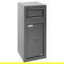 Phoenix SS0992KD Caja Fuerte de Superficie para Dinero, 250 x 250 x 600 mm, Gris, Cerradura de Llave, 17 kg