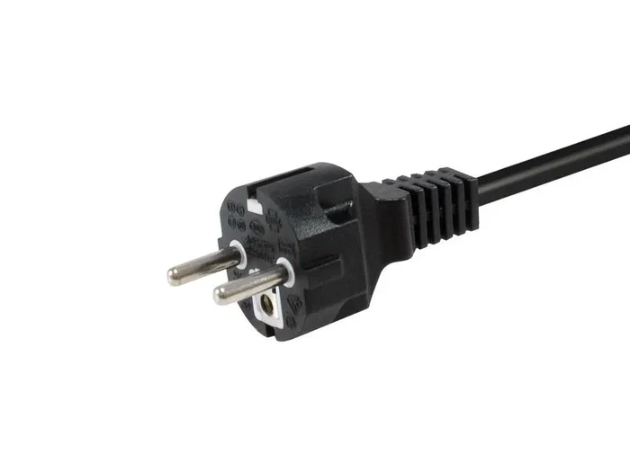 Equip 112183 Cable de Alimentación CEE7/7 Macho a CEE7/3 Hembra 3x1.5mm² 10m Negro 250V 16A 3500W H05VV-F3G