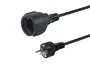 Equip 112183 Cable de Alimentación CEE7/7 Macho a CEE7/3 Hembra 3x1.5mm² 10m Negro 250V 16A 3500W H05VV-F3G