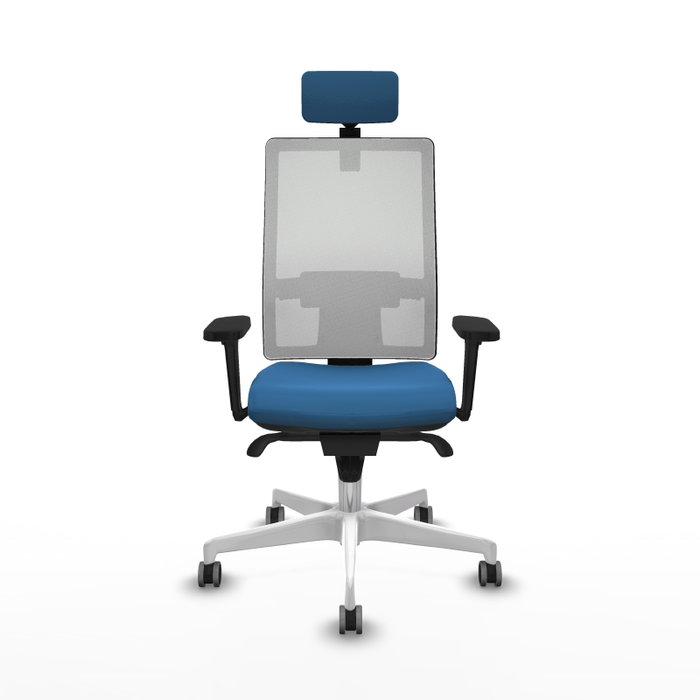 PIQUERAS Y CRESPO Silla de oficina Horna con mecanismo Sincro, Azul claro y Blanco PIQUERAS Y CRESPO Silla de oficina Horna con mecanismo Sincro, Azul claro y Blanco