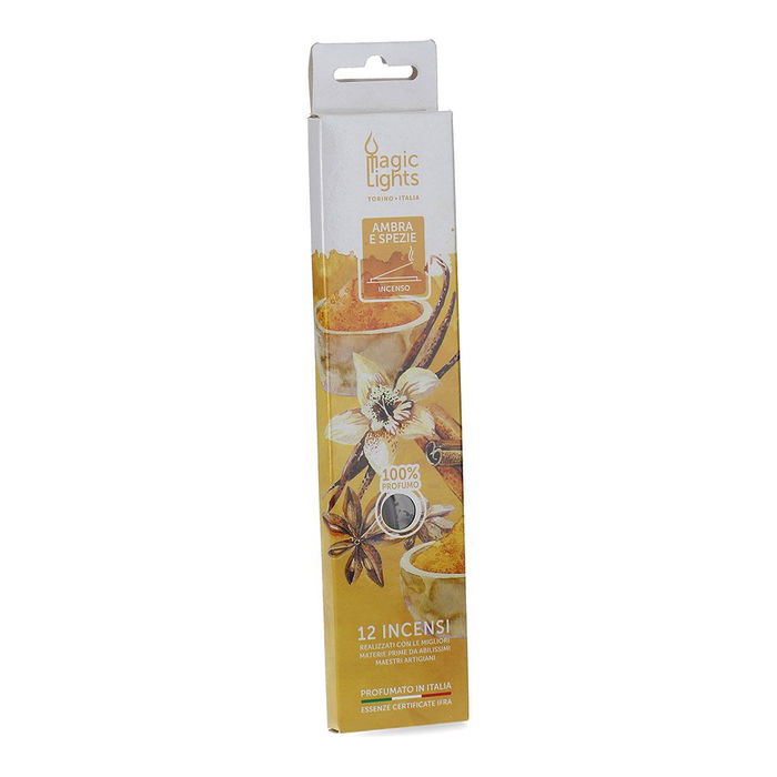 Magic Lights Barritas de Incienso Ambar y Palo Santo - Pack 12 Unidades Magic Lights Barritas de Incienso Ambar y Palo Santo - Pack 12 Unidades