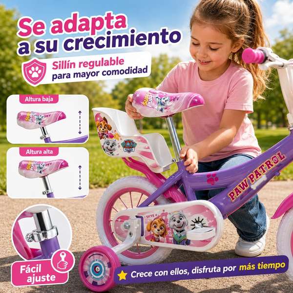Toimsa Bicicleta Paw Patrol Niña 12" (3/5 Años)