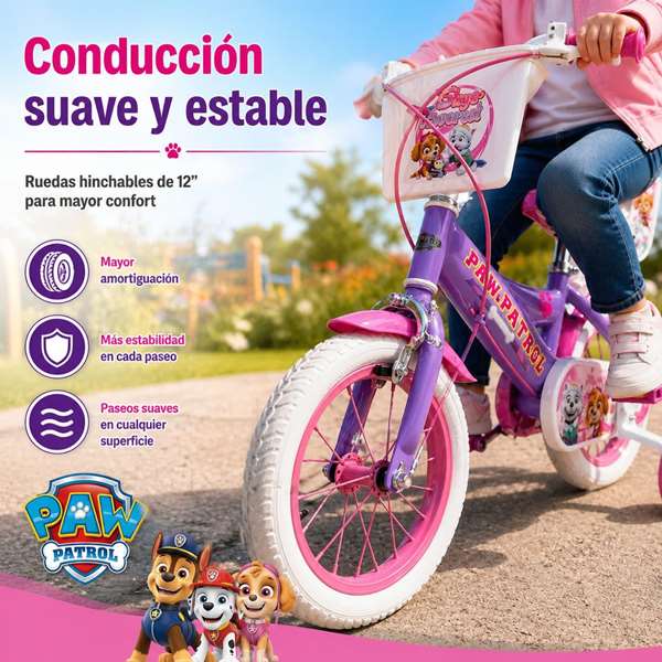 Toimsa Bicicleta Paw Patrol Niña 12" (3/5 Años)