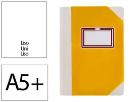 Fernandes Libro Cartone Cosido Din A5+ Liso 100gr 50 Hojas Amarillo