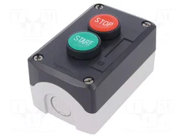 SCHNEIDER ELECTRIC Casete de Control Harmony XB5 de 22mm con 2 Botones Planos