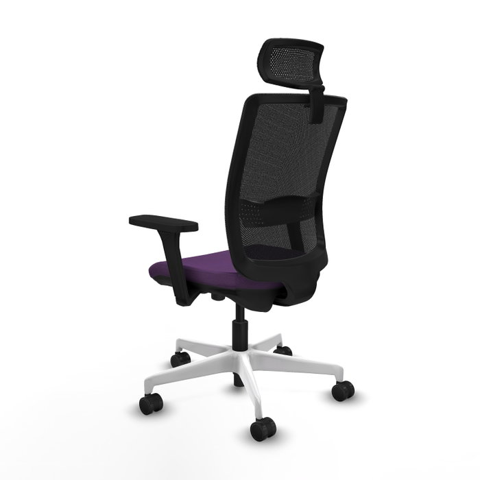 PIQUERAS Y CRESPO Silla de oficina Haches Morada y Negra