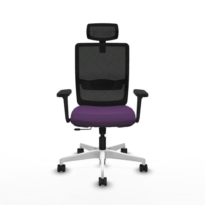 PIQUERAS Y CRESPO Silla de oficina Haches Morada y Negra