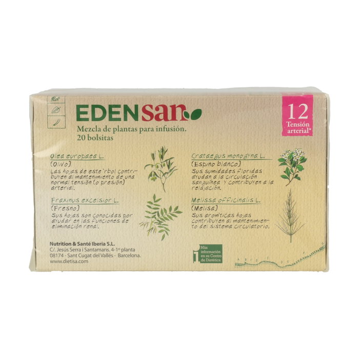 Dietisa Edensan 12 Hip Infusiones 20 filtros