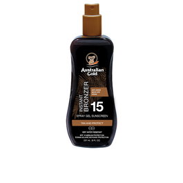 SUNSCREEN SPRAY GEL with instant bronzer SPF15