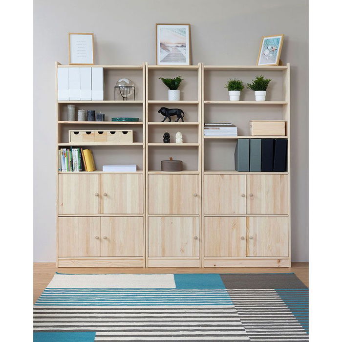 Astigarraga Puertas Gala para Estantería Kit 75 x 35.5cm Pack 2 Unidades Madera Natural